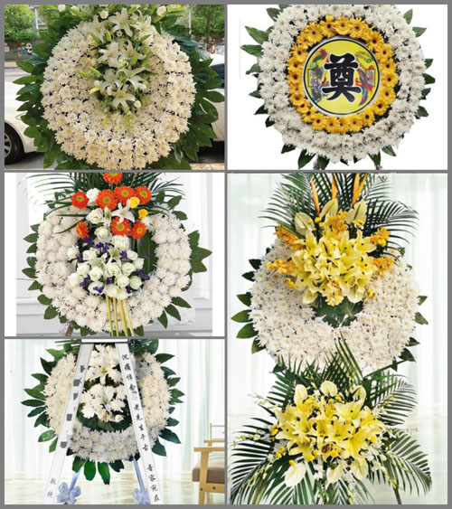 四川自贡富顺县万寿镇花圈速递